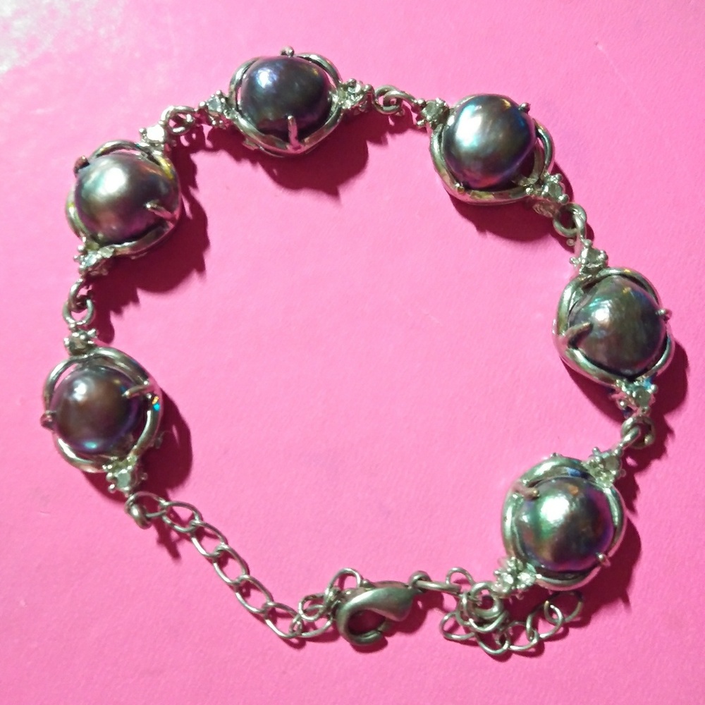Silver Pearl bracelet